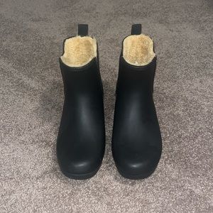 Black rainboots